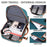 30L Large Capacity Shoulder Bag for 16 Inch Laptop Oxford Fabric Waterproof Travel Backpack - Peacock Blue - 4