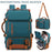 30L Large Capacity Shoulder Bag for 16 Inch Laptop Oxford Fabric Waterproof Travel Backpack - Peacock Blue - 5