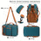 30L Large Capacity Shoulder Bag for 16 Inch Laptop Oxford Fabric Waterproof Travel Backpack - Peacock Blue - 6