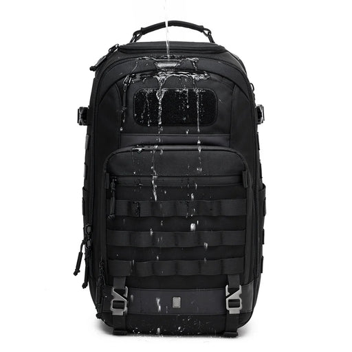 OZUKO 9902 Waterproof Tactical Backpack 32L Large Capacity Outdoor Hiking Shoulder Bag for Travel Camping - Black - 2