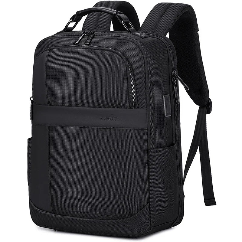 COOLBELL CB-8321 Waterproof Men Business Backpack for 15.6 Inch Laptop Shoulder Bag with USB+Type-C External Charging Ports - Black - 1