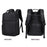 COOLBELL CB-8321 Waterproof Men Business Backpack for 15.6 Inch Laptop Shoulder Bag with USB+Type-C External Charging Ports - Black - 3