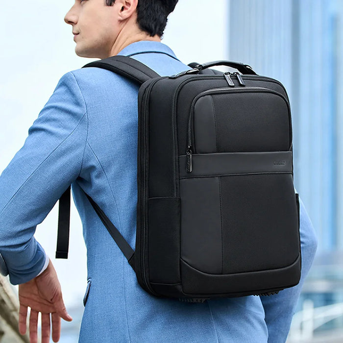 COOLBELL CB-8321 Waterproof Men Business Backpack for 15.6 Inch Laptop Shoulder Bag with USB+Type-C External Charging Ports - Black - 6