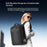 YESIDO WB65 Fingerprint Lock Business Backpack Large Capacity Oxford Fabric Daypacks with USB Charging Port - Black - 4