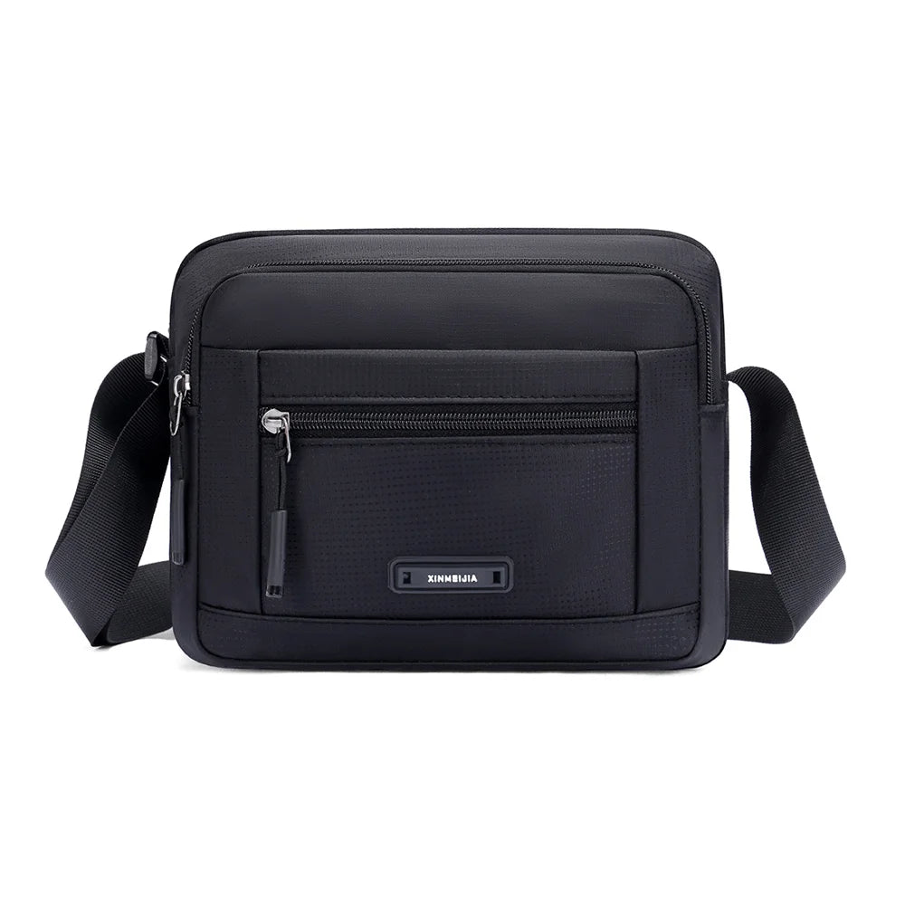 WEIXIER WD2652 Men Crossbody Bag Waterproof Lightweight Shoulder Bag for Daily Commute - Black - 1