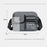 WEIXIER WD8049 Men Crossbody Bag Large Capacity Oxford Fabric Shoulder Bag Multi-Pocket for Business Travel - Black - 7