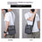 WEIXIER WD9501 Men Crossbody Bag Waterproof Multi-Compartment Shoulder Bag for Business Commute - Black - 3