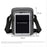 WEIXIER WD9501 Men Crossbody Bag Waterproof Multi-Compartment Shoulder Bag for Business Commute - Black - 6