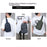 WEIXIER WD6226 Men Chest Bag Large Capacity Waterproof Crossbody Shoulder Bag Oxford Cloth WD6226 - Black - 2