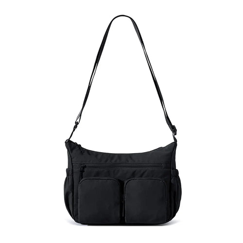 WEIXIER WD66500 Crossbody Shoulder Bag for Men Large Capacity Water Resistant Sling Bag for Outdoor Travel - Black - 1