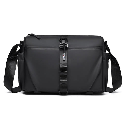 WEIXIER WD5628 Men's Shoulder Bag Large Capacity Travel Crossbody Bag Water Resistant for Commuting Gym - Black - 1
