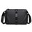 WEIXIER WD5628 Men's Shoulder Bag Large Capacity Travel Crossbody Bag Water Resistant for Commuting Gym - Black - 1