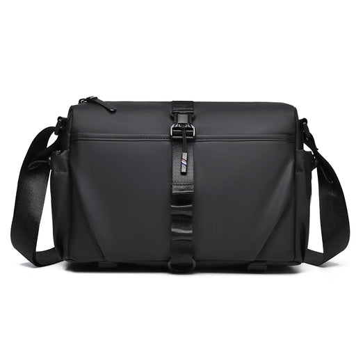 WEIXIER WD5628 Men's Shoulder Bag Large Capacity Travel Crossbody Bag Water Resistant for Commuting Gym - Black - 1