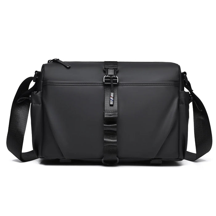 WEIXIER WD5628 Men's Shoulder Bag Large Capacity Travel Crossbody Bag Water Resistant for Commuting Gym - Black - 1