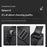 WEIXIER WD5628 Men's Shoulder Bag Large Capacity Travel Crossbody Bag Water Resistant for Commuting Gym - Black - 5