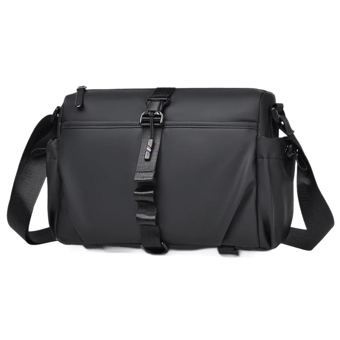 WEIXIER WD5628 Men's Shoulder Bag Large Capacity Travel Crossbody Bag Water Resistant for Commuting Gym - Black - 7