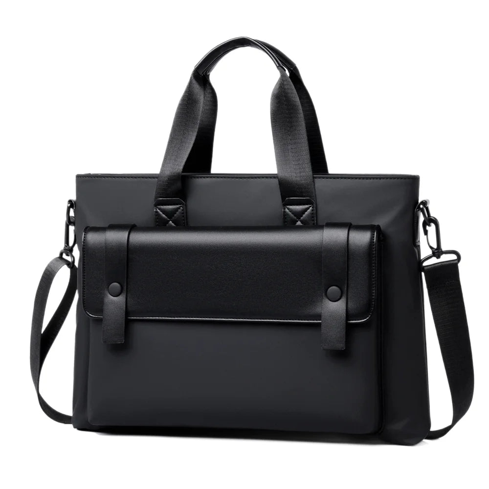WEIXIER WD5672 14 Inch Laptop Bag Large Capacity Multi-function Briefcase Water Resistant for Business Travel - Black - 2