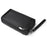WEIXIER W133 Men Crossbody Bag PU Leather Shoulder Bag Multi Compartment Waterproof for Business - Black - 2