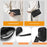 WEIXIER W133 Men Crossbody Bag PU Leather Shoulder Bag Multi Compartment Waterproof for Business - Black - 5