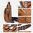 WEIXIER D1107 Men Crossbody Bag PU Leather Shoulder Bag Vertical Business Messenger Bag for 8 Inch Tablet - Black - 3