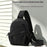 WEIXIER WD8368 Men Chest Bag Crossbody Waterproof Nylon Shoulder Bag Large Capacity for Travel Outdoor - Black - 2