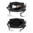 WEIXIER WD1033 Men Crossbody Bag Large Capacity Waterproof Business Shoulder Bag Lightweight for Commuting - Black - 2