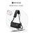 WEIXIER WD1033 Men Crossbody Bag Large Capacity Waterproof Business Shoulder Bag Lightweight for Commuting - Black - 3