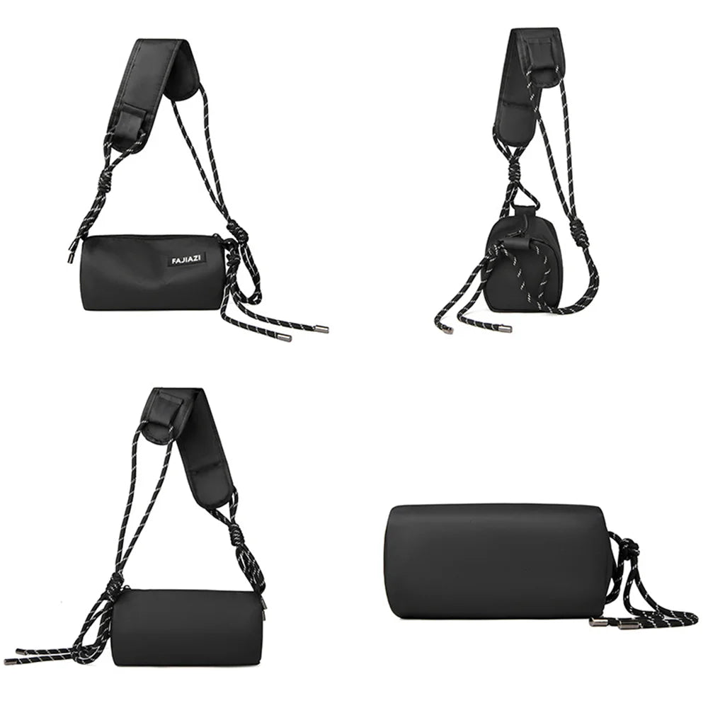 WEIXIER WD1033 Men Crossbody Bag Large Capacity Waterproof Business Shoulder Bag Lightweight for Commuting - Black - 4