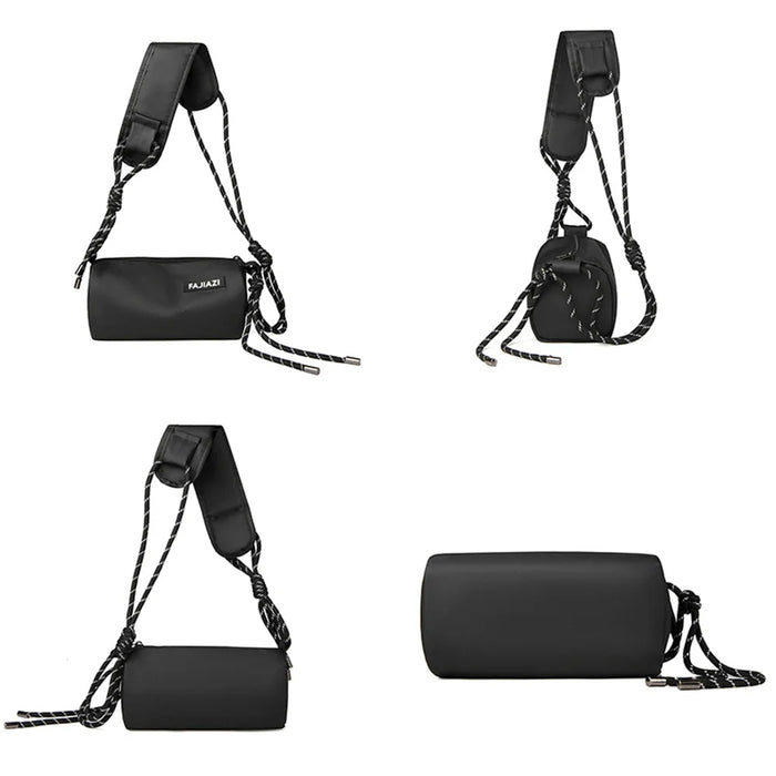 WEIXIER WD1033 Men Crossbody Bag Large Capacity Waterproof Business Shoulder Bag Lightweight for Commuting - Black - 4