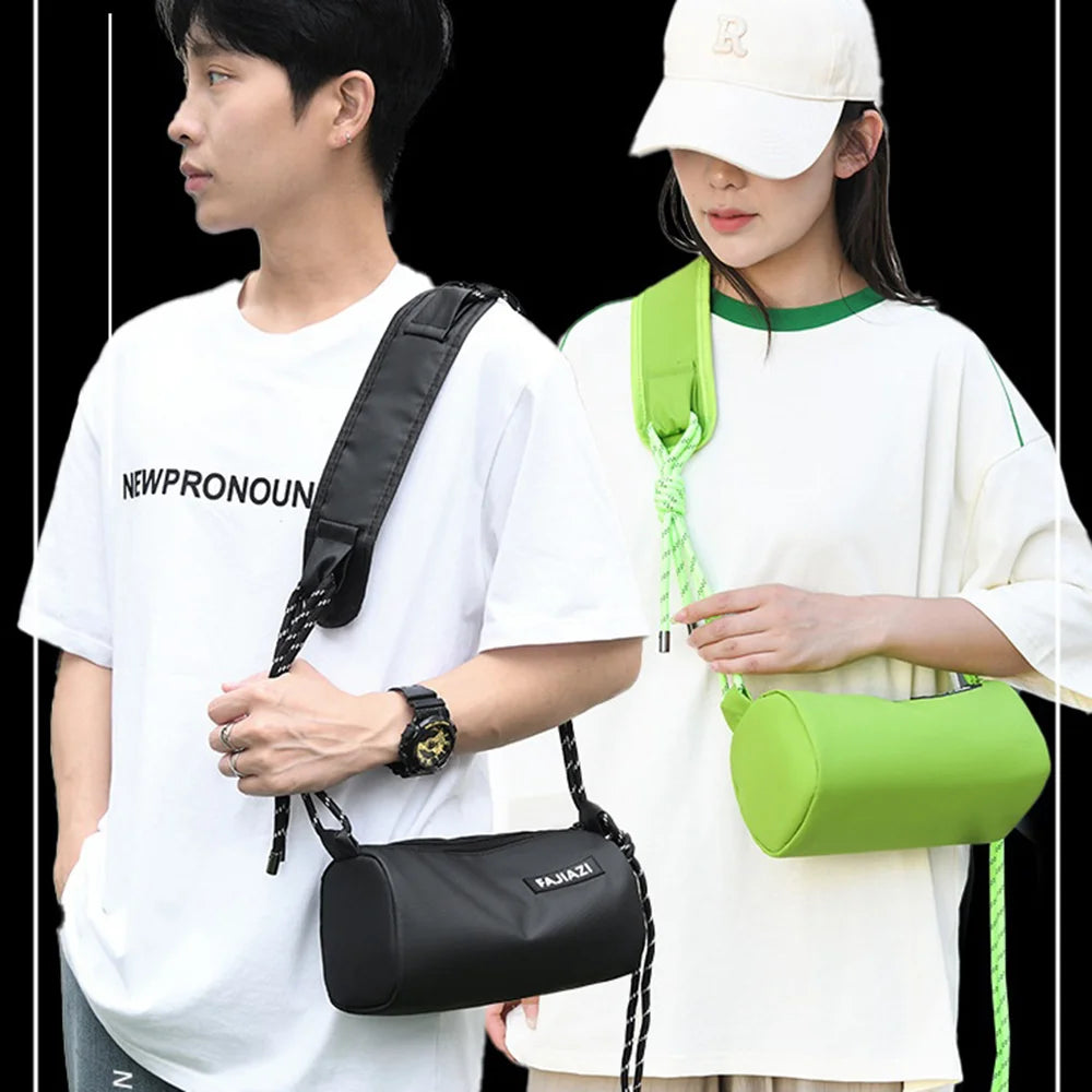 WEIXIER WD1033 Men Crossbody Bag Large Capacity Waterproof Business Shoulder Bag Lightweight for Commuting - Black - 5