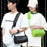WEIXIER WD1033 Men Crossbody Bag Large Capacity Waterproof Business Shoulder Bag Lightweight for Commuting - Black - 5