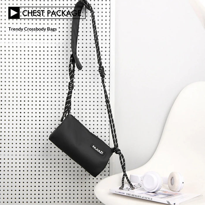 WEIXIER WD1033 Men Crossbody Bag Large Capacity Waterproof Business Shoulder Bag Lightweight for Commuting - Black - 7