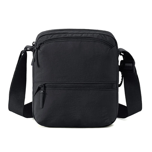 WEIXIER WD35135 Men's Crossbody Bag Waterproof Nylon Sling Bag Multi-Pocket Shoulder Bag for Travel Commute - Black - 1