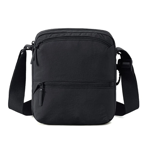 WEIXIER WD35135 Men's Crossbody Bag Waterproof Nylon Sling Bag Multi-Pocket Shoulder Bag for Travel Commute - Black - 1