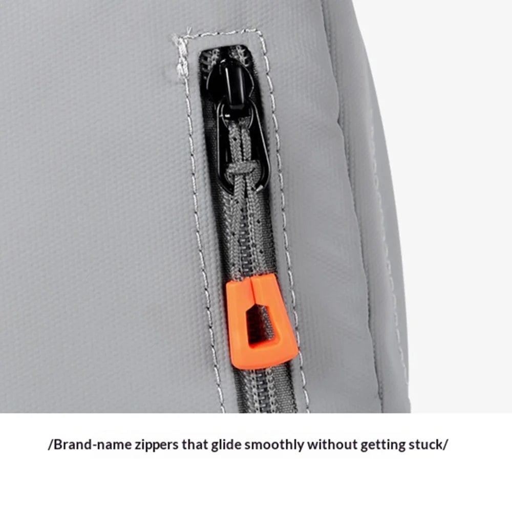 WEIXIER WD5692 Men Chest Bag Waterproof Crossbody Shoulder Bag with USB Charging Port for Travel Daily - Black - 5