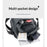 WEIXIER WD8048 Men's Business Crossbody Bag Lightweight Shoulder Bag Water Resistant Messenger Bag for Phone Wallet - Black - 4