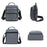 WEIXIER WD8048 Men's Business Crossbody Bag Lightweight Shoulder Bag Water Resistant Messenger Bag for Phone Wallet - Black - 5