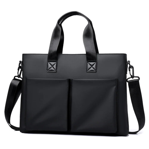 WEIXIER WD5669 Business Briefcase for Men 14 Inch Laptop Bag Water Resistant Computer Bag with Shoulder Strap - Black - 1