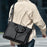 WEIXIER WD5669 Business Briefcase for Men 14 Inch Laptop Bag Water Resistant Computer Bag with Shoulder Strap - Black - 3