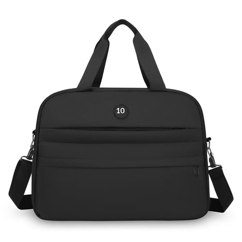 WEIXIER WD4268 Men's Business Briefcase Large Capacity Laptop Bag 15.6 Inch Computer Bag Wet Dry Separation Travel Bag - Black - 1