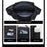 WEIXIER WD72602 Men's Shoulder Bag Nylon Waterproof Large Capacity Crossbody Handbag for Outdoor Travel - Black - 3