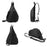 WEIXIER WD1861 Men Retro Crossbody Bag Large Capacity Waterproof Sling Bag for Outdoor Sports Travel - Black - 4