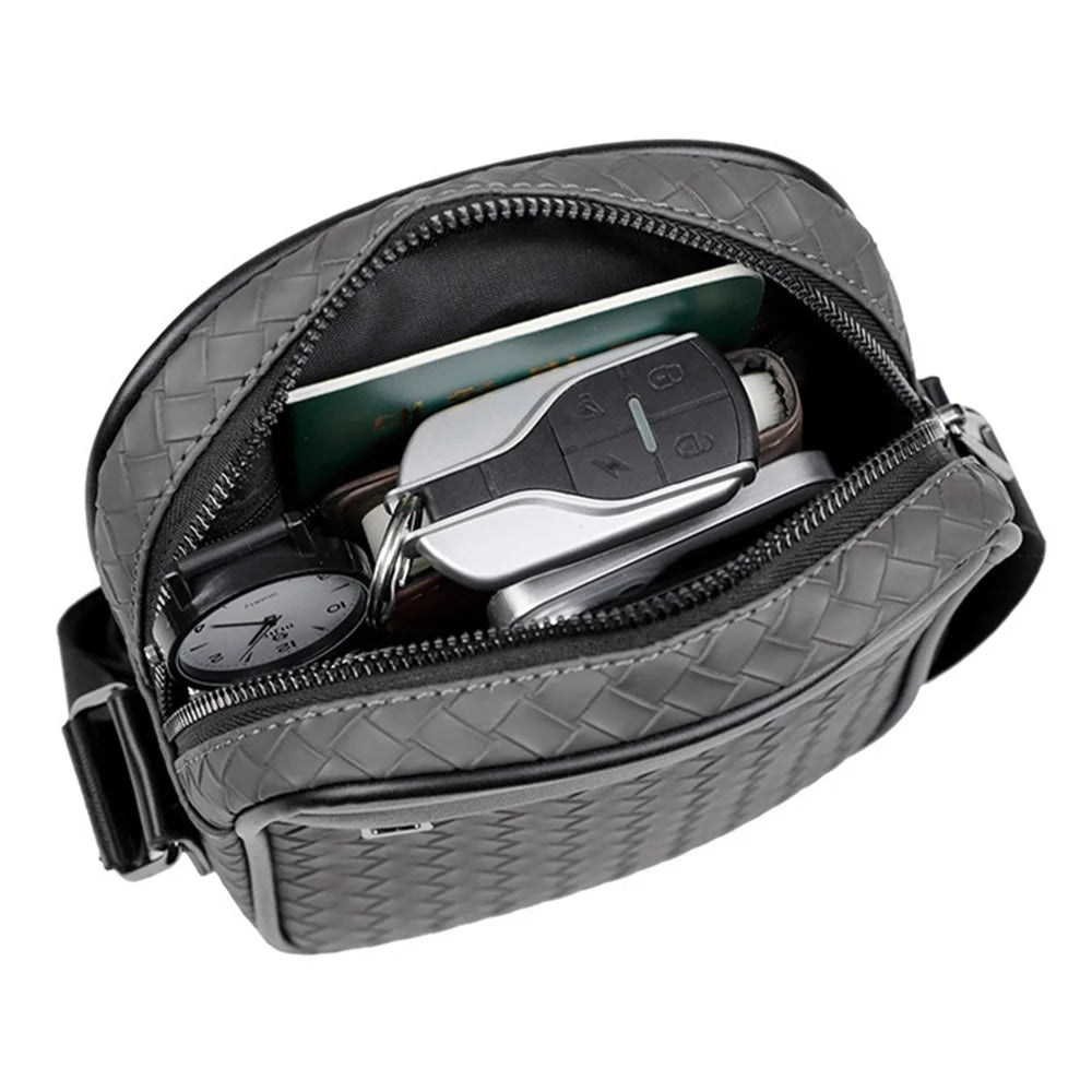 WEIXIER WD207 Men Shoulder Bag Business Crossbody Bag Water Resistant Messenger Bag for Commute Work - Black - 2