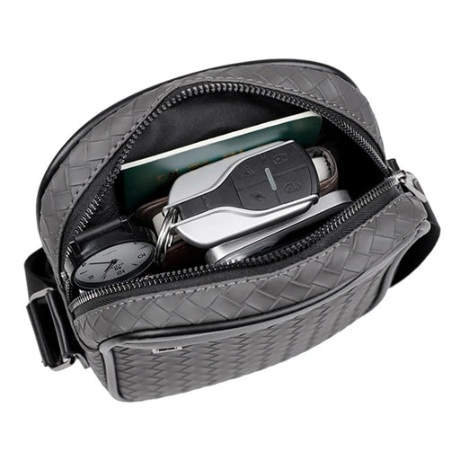 WEIXIER WD207 Men Shoulder Bag Business Crossbody Bag Water Resistant Messenger Bag for Commute Work - Black - 2
