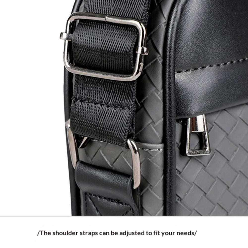 WEIXIER WD207 Men Shoulder Bag Business Crossbody Bag Water Resistant Messenger Bag for Commute Work - Black - 3
