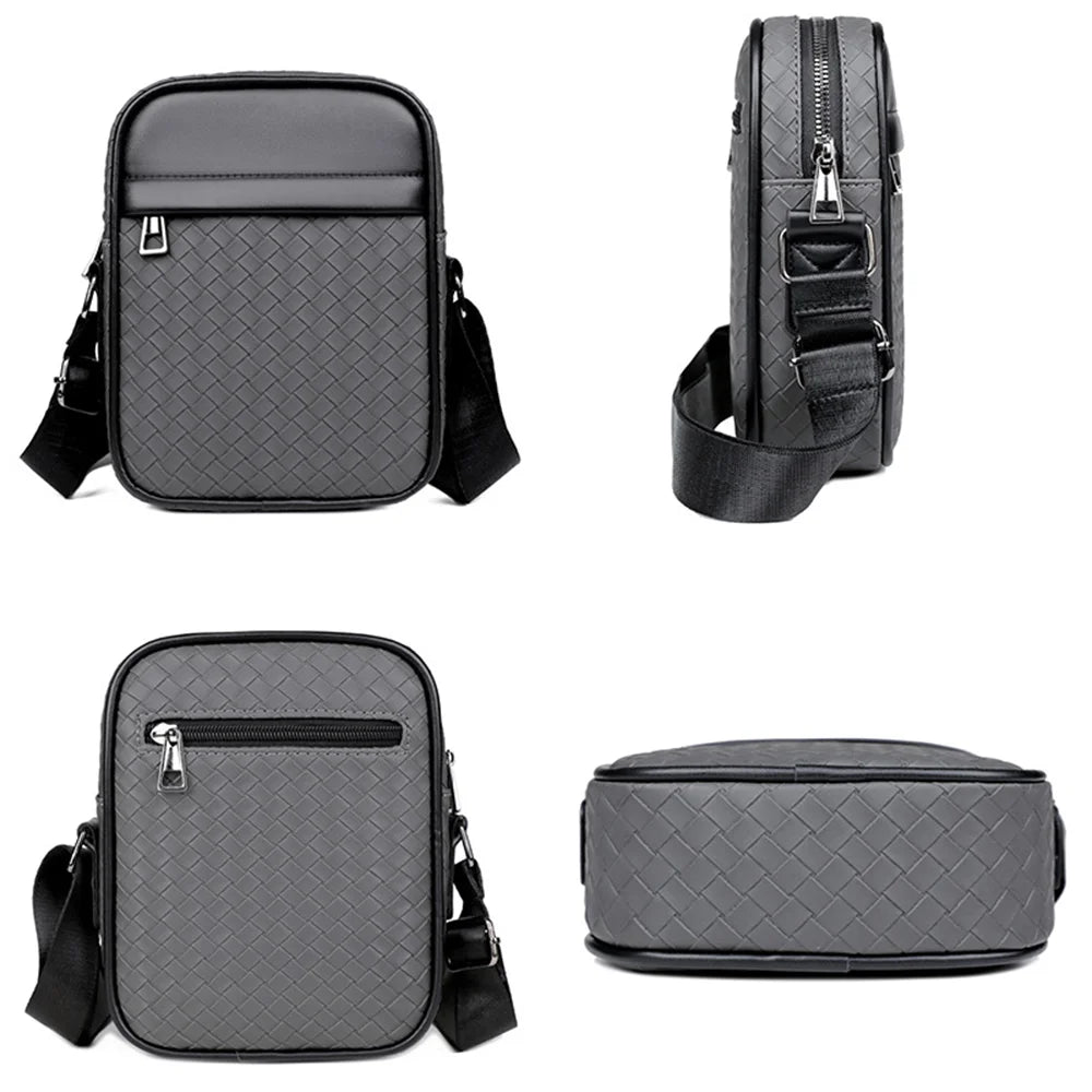 WEIXIER WD207 Men Shoulder Bag Business Crossbody Bag Water Resistant Messenger Bag for Commute Work - Black - 5