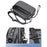 WEIXIER Men's Crossbody Bag Waterproof PU Leather Business Messenger Bag for Work Commute - Black - 5