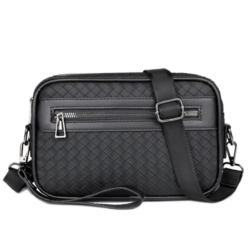 WEIXIER WD301 Men Shoulder Bag Business Casual Multi-Compartment Crossbody Bag for Office Travel - Black - 1