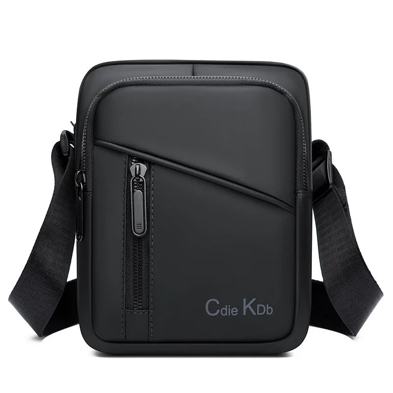 WEIXIER WD8040 Men Shoulder Crossbody Bag Waterproof Lightweight Chest Bag Multi-layer for Commuting Travel - Black - 1