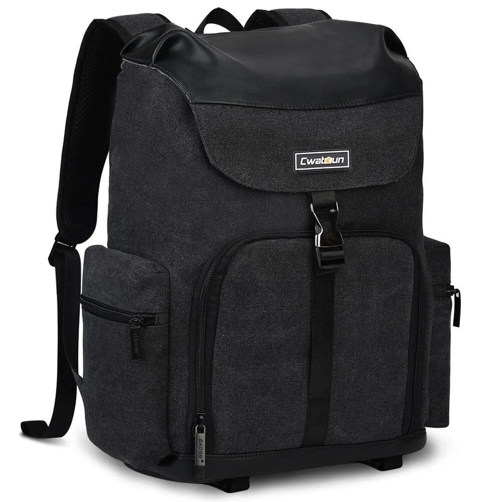 CADEN M8 for Nikon Canon Sony Large Capacity Canvas Shoulder Bag DSLR Camera Lens Tripod Backpack - 2